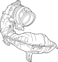 Image of Catalytic Converter image for your 2016 Toyota Tacoma 2.7L M/T 4WD SR Extended Cab Pickup Fleetside 