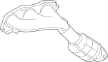 View Catalytic Converter with Integrated Exhaust Manifold Full-Sized Product Image