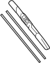 View Windshield Wiper Blade (Right, Front) Full-Sized Product Image