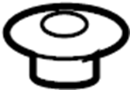 Image of Nut. Arm. Control. Castle. (Front, Upper, Lower). Part cannot be reused. image for your 2002 Toyota Highlander   