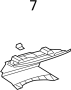 View Hook. Trim. Panel. (Front, Rear, Upper, Lower) Full-Sized Product Image
