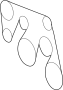 Image of Serpentine Belt image for your 2010 Toyota RAV4  Limited Sport Utility 