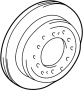 View Disc Brake Rotor (Rear) Full-Sized Product Image