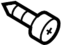 View Door Interior Trim Panel Screw Full-Sized Product Image