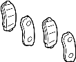 View Disc Brake Pad Set (Rear) Full-Sized Product Image
