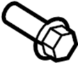 View Suspension Control Arm Bolt (Front, Rear, Lower) Full-Sized Product Image 1 of 9