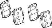 View Disc Brake Pad Set (Rear) Full-Sized Product Image