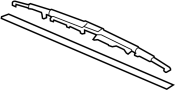 View Windshield Wiper Blade (Left, Front) Full-Sized Product Image 1 of 9