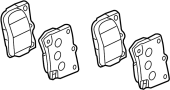 View Disc Brake Pad Set (Rear) Full-Sized Product Image 1 of 5