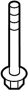 View Suspension Crossmember Bolt (Front, Rear, Upper) Full-Sized Product Image