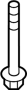 View Suspension Crossmember Bolt (Front, Rear, Upper) Full-Sized Product Image 1 of 6