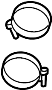 View Clamp. Hose. Air. (Upper) Full-Sized Product Image 1 of 6
