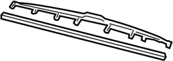 View Windshield Wiper Blade (Left, Front) Full-Sized Product Image 1 of 3