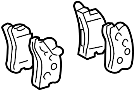 View Disc Brake Pad Set (Rear) Full-Sized Product Image