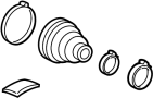 View CV Joint Boot Kit (Front) Full-Sized Product Image 1 of 9