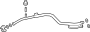 View Suction. Hose. Pipe. (A/C). Air.  Full-Sized Product Image 1 of 4