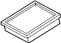 Image of Engine Air Filter image for your 2005 Toyota Land Cruiser   