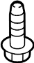View Bolt. REINFORCED. Crossmember. Suspension. Reinforcement. (Front) Full-Sized Product Image 1 of 2