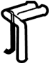 View Exhaust System Hanger Bracket. Exhaust Tail Pipe Clamp.  Full-Sized Product Image