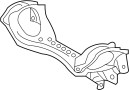 View Suspension Subframe Crossmember (Front) Full-Sized Product Image