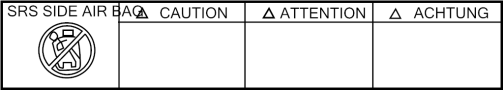 Image of Air Bag Information Label image for your 2021 TOYOTA HIGHLANDER