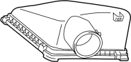 Image of Air Cleaner Cover. Air Filter Housing. Cap SUB - Assembly, Air Clutch.  Air Cleaner Cover. Air. image for your 2001 TOYOTA 4RUNNER SR5-V6(-0008),SR5(0008-) 3400CC EFI, MANUAL , 5-SPEED