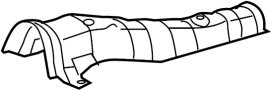 View Floor Pan Heat Shield (Front) Full-Sized Product Image 1 of 3