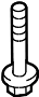 Image of Bolt. Suspension. Crossmember. Mount. (Front, Rear). Engine Cradle Bolt. image for your 2012 Toyota Prius c   