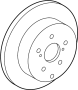 View Disc Brake Rotor (Rear) Full-Sized Product Image 1 of 9