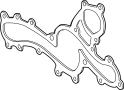 Image of Engine Water Pump Gasket image for your 2018 TOYOTA SIENNA Limited Premium Mini Passenger Van