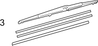 View WIPER. Blade. Refill. INSERT.  Full-Sized Product Image 1 of 9
