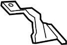 View Instrument Panel Air Bag Bracket Full-Sized Product Image