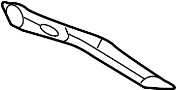 1C0809641A Quarter Panel Gutter (Rear, Upper)
