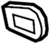 View Exterior Door Handle Gasket Full-Sized Product Image