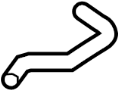 View Engine Coolant Overflow Hose. Reservoir Hose.  Full-Sized Product Image