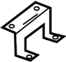 View Radio Amplifier Bracket (Upper, Lower) Full-Sized Product Image