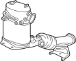 View Pipe. Converter. Exhaust. (Front) Full-Sized Product Image