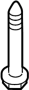 View Bolt. Cradle. Mount. Engine. Suspension Crossmember. (Lower) Full-Sized Product Image