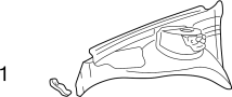 1H0810091 Fender Brace (Front, Rear, Lower)