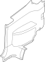 View Interior Quarter Panel Trim Panel (Front, Upper, Lower) Full-Sized Product Image 1 of 1