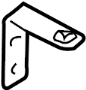 View A/C Refrigerant Line Bracket (Rear) Full-Sized Product Image