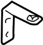 View A/C Refrigerant Line Bracket (Rear) Full-Sized Product Image