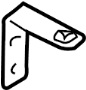 View A/C Refrigerant Line Bracket (Rear) Full-Sized Product Image 1 of 9