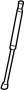 View GASFILSTRU. Hood Lift Support. Lift cylinder. Support strut.  Full-Sized Product Image