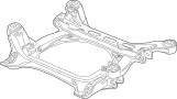 View Suspension. Crossmember. Subframe.  Full-Sized Product Image