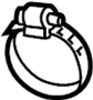 View Clamp. Hose. Pressure. (Front, Upper, Lower) Full-Sized Product Image