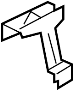 View A/C Refrigerant Line Bracket Full-Sized Product Image 1 of 2