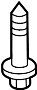 View Suspension Crossmember Bolt (Front, Rear, Lower) Full-Sized Product Image