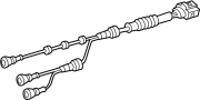 Image of ABS Wheel Speed Sensor Wiring Harness image for your 2015 Volkswagen Jetta GLI 2.0L SULEV A/T GLI SE Sedan 
