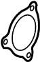 View Catalytic Converter Gasket. Exhaust Muffler Gasket. (Front) Full-Sized Product Image